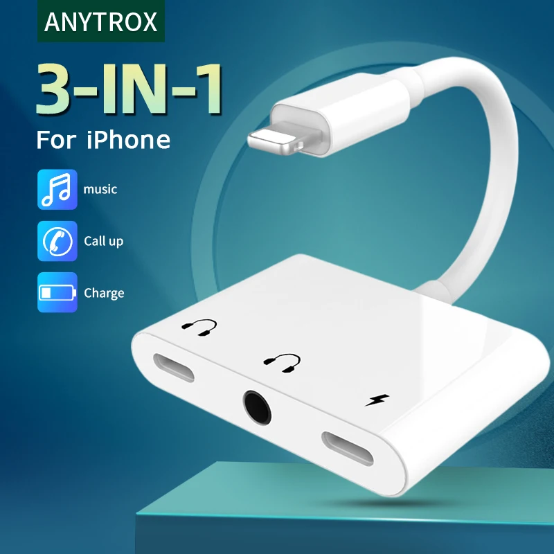 Lightning Headphone Adapter 3.5mm Headphone Jack Adaptor Audio and Fast Charging Adapter Headphone Splitter for iPhone
Lightning Headphone Adapter 3.5mm Headphone Jack Adaptor Audio and Fast Charging Adapter Headphone Splitter for iPhone