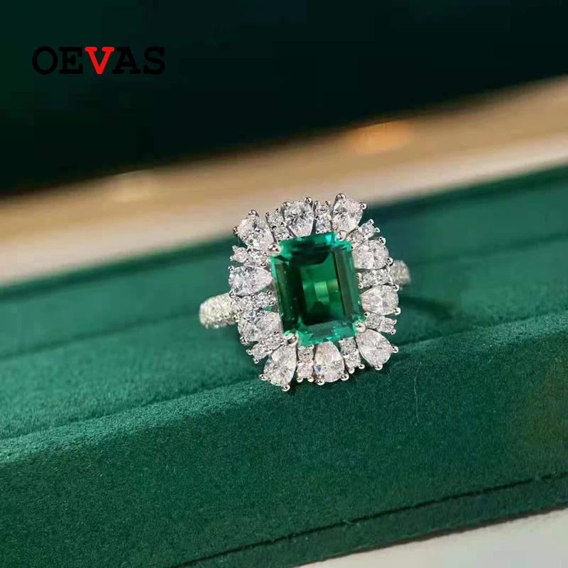 OEVAS 100% 925 Sterling Silver Real 2.2 Carat Lab Grown Emerald Rings For Women Sparkling Wedding Party Fine Jewelry Wholesale
OEVAS 100% 925 Sterling Silver Real 2.2 Carat Lab Grown Emerald Rings For Women Sparkling Wedding Party Fine Jewelry Wholesale