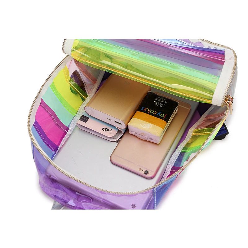 Rainbow Backpack For Girls Kids Shiny Schoolbag Children Transparent Bookbag Women Casual Daypack
Rainbow Backpack For Girls Kids Shiny Schoolbag Children Transparent Bookbag Women Casual Daypack