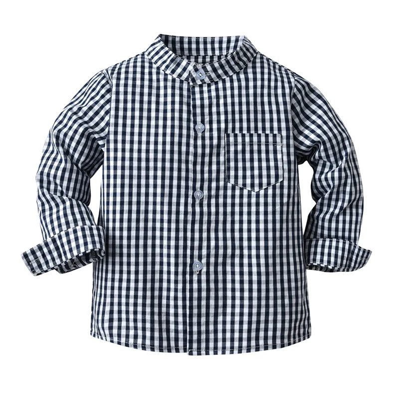 Boys spring/autumn long-sleeved casual plaid shirt new medium and big baby shirt
Boys spring/autumn long-sleeved casual plaid shirt new medium and big baby shirt