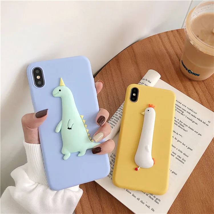 Чехол с 3D рисунком динозавра цыпленка конфет для huawei Y9 Prime 2019 Y7 2018 Y6 Pro 2017 II Coque Chicken