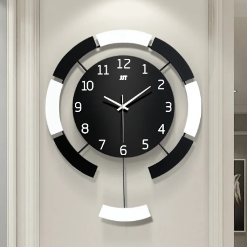 Simple Modern Wall Clock with Pendulum Silent Nordic Personality Metal Wall Clock Creative Orologio Parete Home Decor MM60WC 
Simple Modern Wall Clock with Pendulum Silent Nordic Personality Metal Wall Clock Creative Orologio Parete Home Decor MM60WC