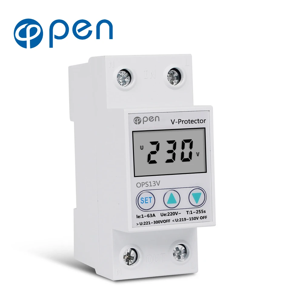 63 А, 220 В, цифровая Регулируемая яркость тока перенапряжения и ниже напряжения
63 А, 220 В, цифровая Регулируемая яркость тока перенапряжения и ниже напряжения