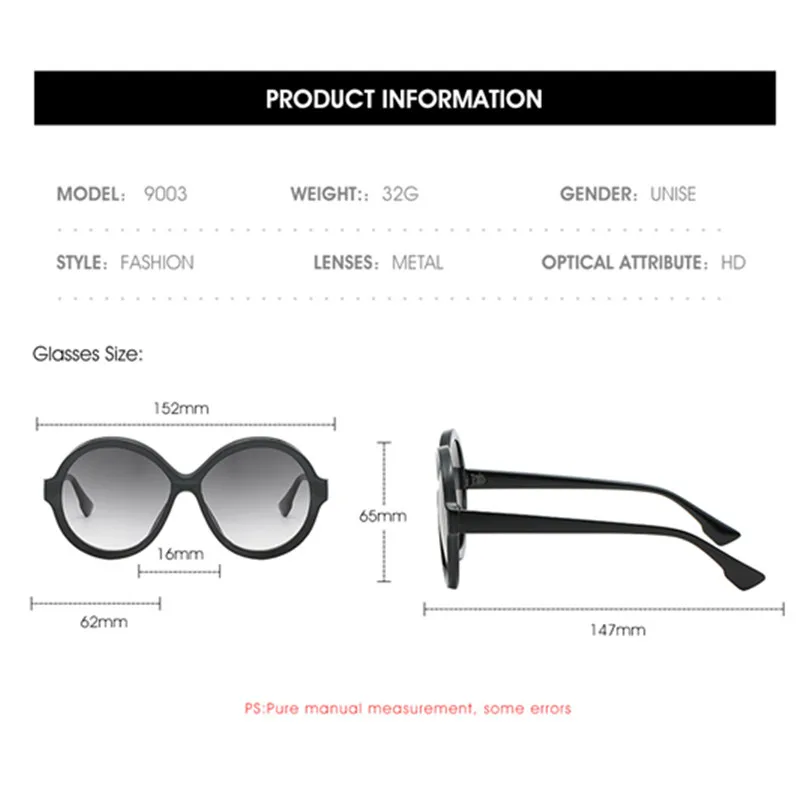 2020 Classic Round Plastic Sunglasses Women Brand Designer Retro Vintage Gradient Sexy Sun Glasses Men UV400 Oculos
2020 Classic Round Plastic Sunglasses Women Brand Designer Retro Vintage Gradient Sexy Sun Glasses Men UV400 Oculos