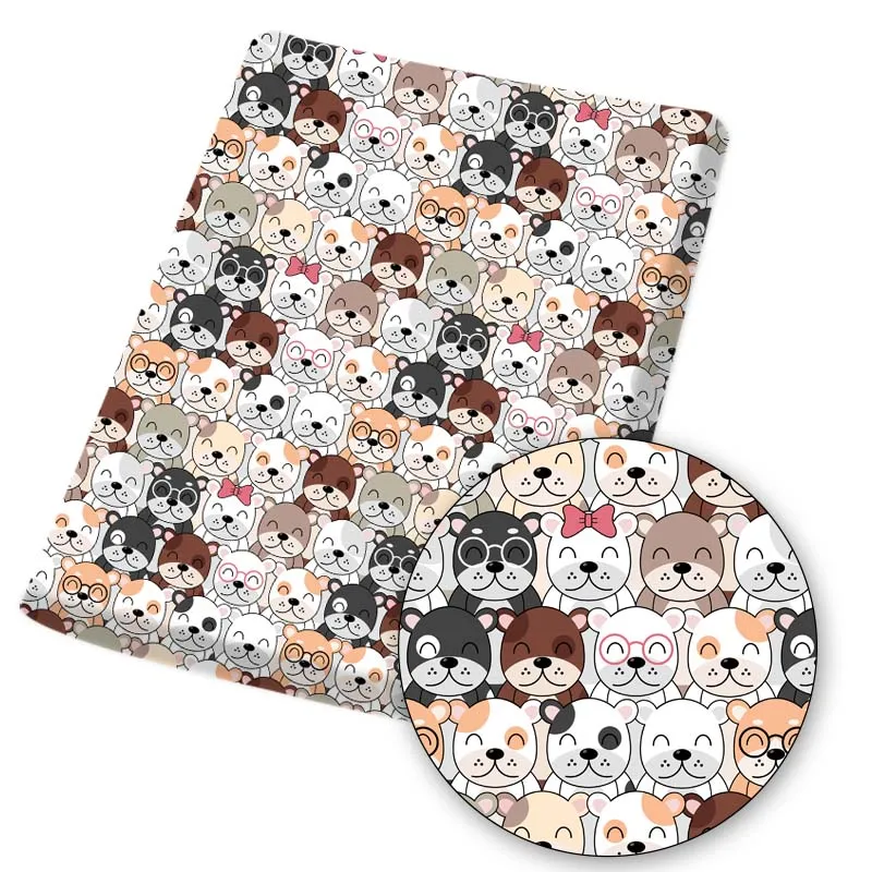 Polyester Cotton Fabric Cartoon Cute Dogs Printed Soft Cloth Sheets For DIY Mask/Dress/Bag Materials Home Textile 45*145cm 1pc
Polyester Cotton Fabric Cartoon Cute Dogs Printed Soft Cloth Sheets For DIY Mask/Dress/Bag Materials Home Textile 45*145cm 1pc