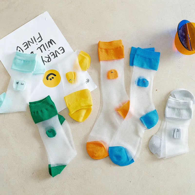 Japanese Women Funny Socks 2021 Summer New Cute College Style Candy Color Ultra Thin Crystal Giappone Glass Silk Socks
Japanese Women Funny Socks 2021 Summer New Cute College Style Candy Color Ultra Thin Crystal Giappone Glass Silk Socks