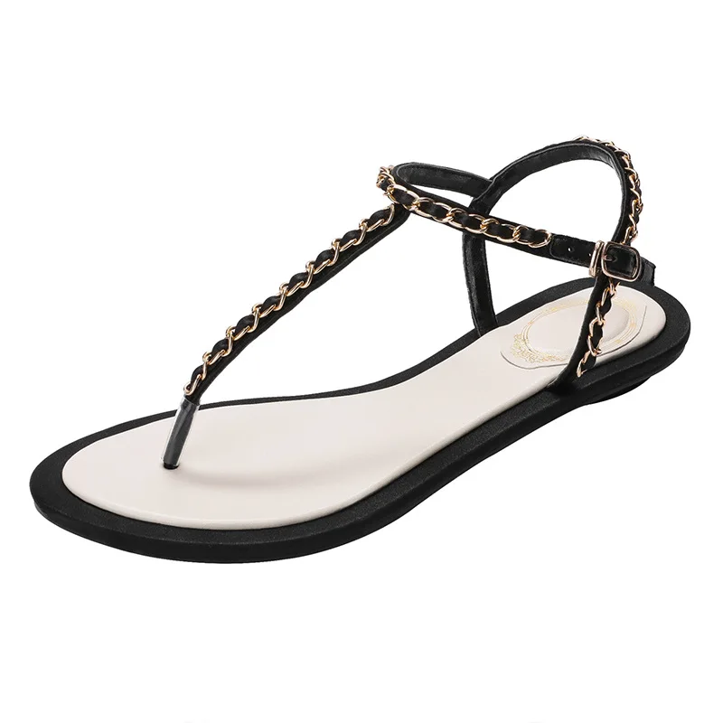 Woman Sandals Women Shoes Rhinestones Chains Thong Gladiator Flat Sandals Crystal Chaussure
Woman Sandals Women Shoes Rhinestones Chains Thong Gladiator Flat Sandals Crystal Chaussure