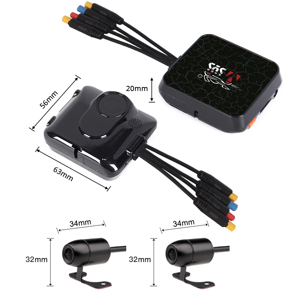 Dual Motorcycle Action Camera Recorder DVR Front & Rear View Waterproof Motorcycle Dash Cam Black Night Vision Box D6L/D6RL
Dual Motorcycle Action Camera Recorder DVR Front & Rear View Waterproof Motorcycle Dash Cam Black Night Vision Box D6L/D6RL