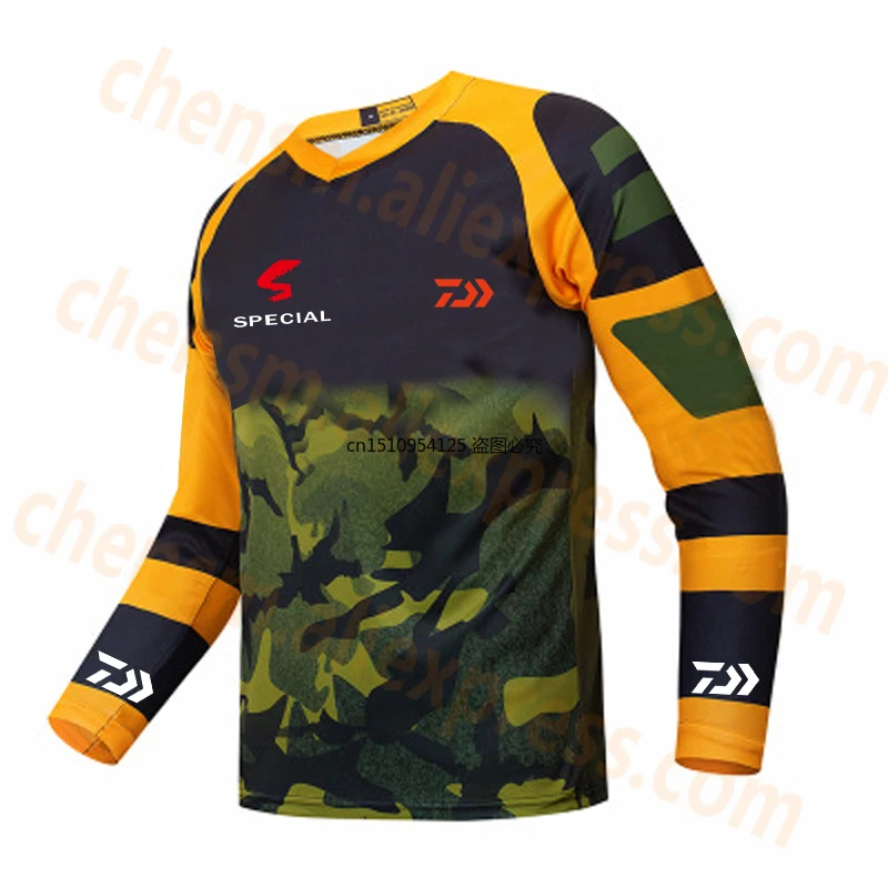 2021 New DAIWA Quick Drying Fishing Clothing Long Sleeve Sunscreen Anti-uv Breathable Summer Fishing Shirt Autumn Fishing Jersey
2021 New DAIWA Quick Drying Fishing Clothing Long Sleeve Sunscreen Anti-uv Breathable Summer Fishing Shirt Autumn Fishing Jersey