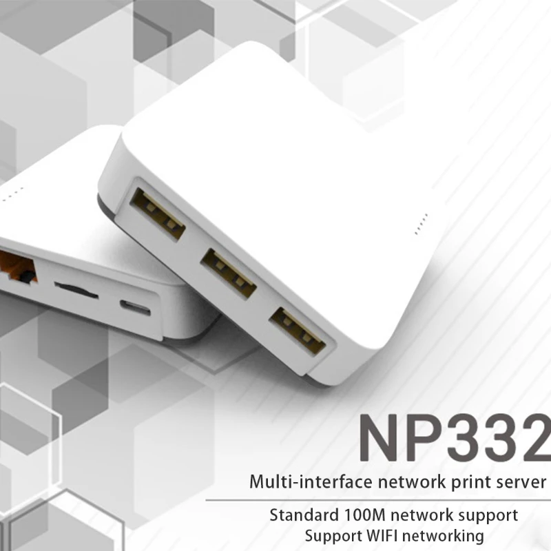 BT 4.0 Print Server, Support WiFi Networking & Standard 100Ms Network,Multi-interface USB 2.0 Port Ethernet Print Server Adapter
BT 4.0 Print Server, Support WiFi Networking & Standard 100Ms Network,Multi-interface USB 2.0 Port Ethernet Print Server Adapter