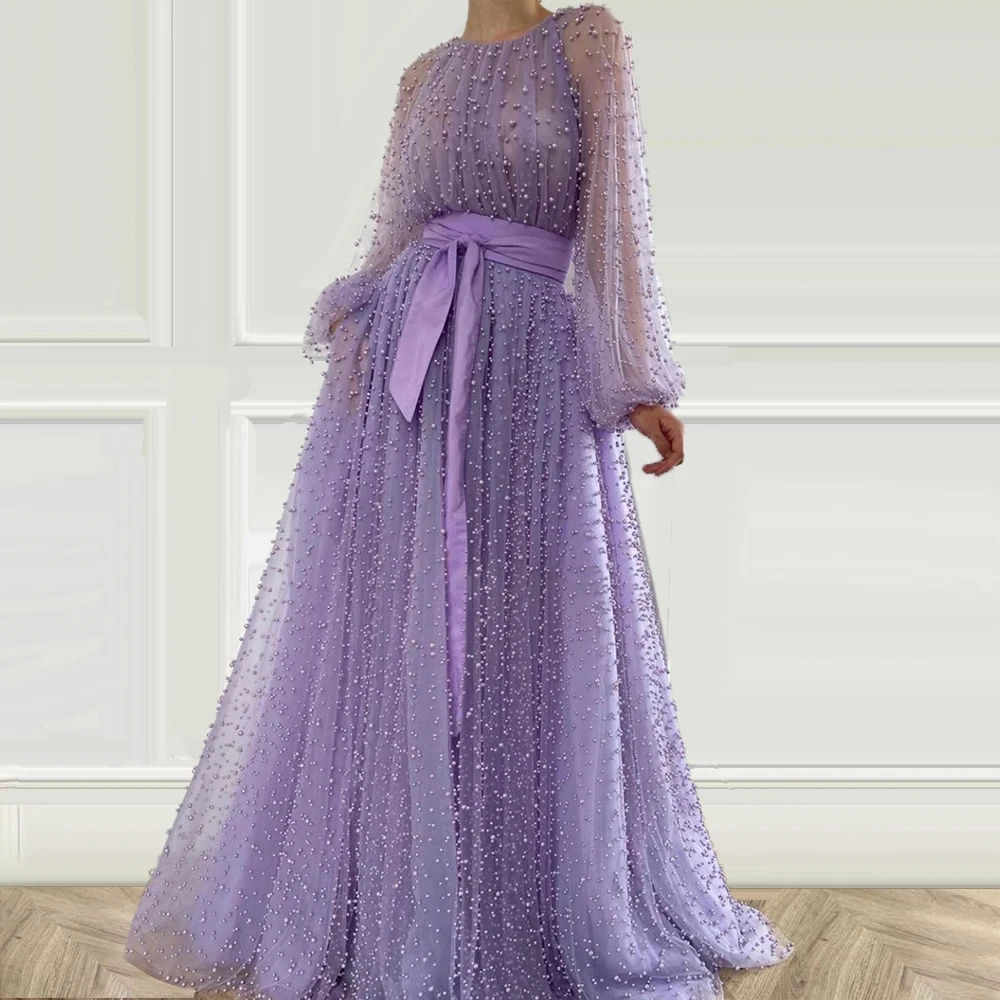 Purple Pearls Elegant Formal Prom Gown Maxi Dress Female Evening Dress Long Party Dress Beaded Embellished Mesh A-line Dress
Purple Pearls Elegant Formal Prom Gown Maxi Dress Female Evening Dress Long Party Dress Beaded Embellished Mesh A-line Dress