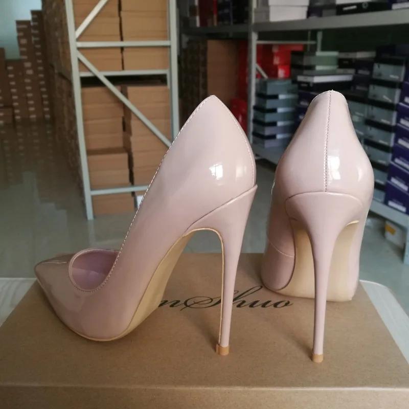 GENSHUO Women Pumps Heeled Shoes Nude Pointed Toe Sexy High Heel Shoes Stiletto High Heels Ladies 12 10 8 cm Big Size 42
GENSHUO Women Pumps Heeled Shoes Nude Pointed Toe Sexy High Heel Shoes Stiletto High Heels Ladies 12 10 8 cm Big Size 42