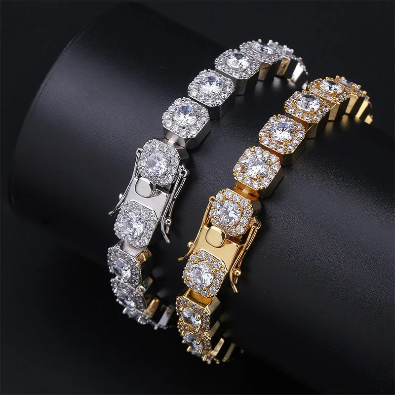 10mm AAA Cubic Zirconia Iced Out Tennis Bracelet for Men Women Hip Hop Jewelry 1 Row Bling CZ Charms Bracelets Gold
10mm AAA Cubic Zirconia Iced Out Tennis Bracelet for Men Women Hip Hop Jewelry 1 Row Bling CZ Charms Bracelets Gold