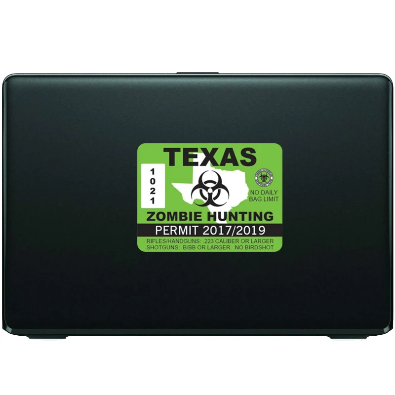 Lnterest Car Sticker TEXAS ZOMBIE HUNTING PERMIT Reflective Bumper Motorcycle Helmet Decal Vinyl Cover Scratches Waterproof PVC
Lnterest Car Sticker TEXAS ZOMBIE HUNTING PERMIT Reflective Bumper Motorcycle Helmet Decal Vinyl Cover Scratches Waterproof PVC