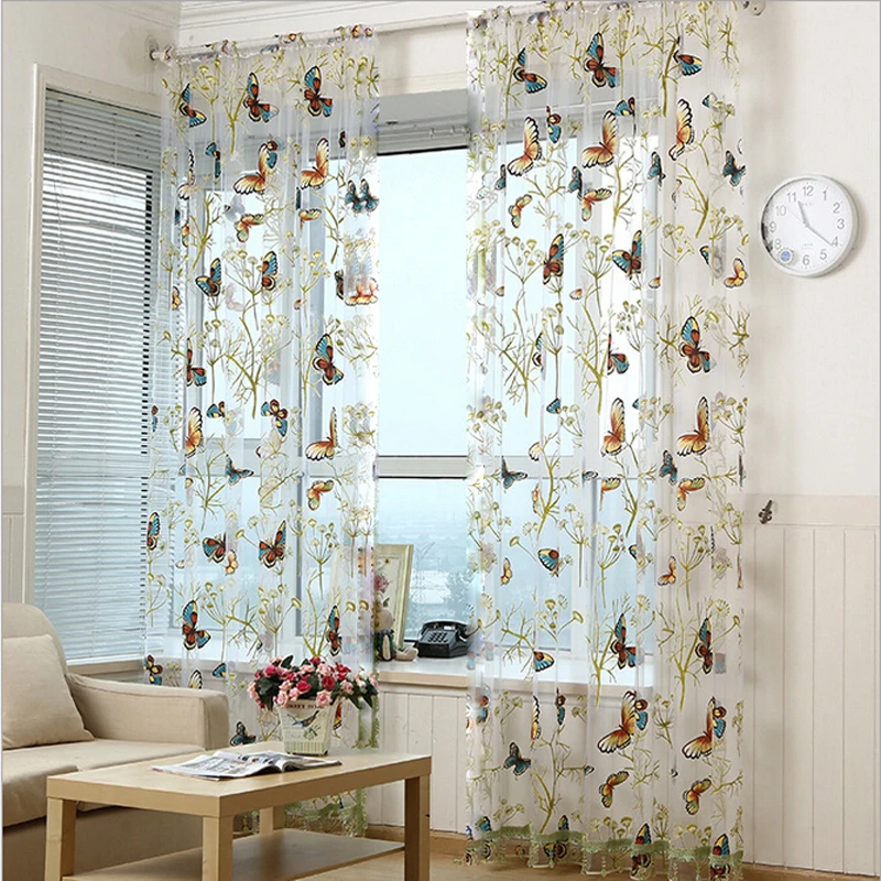High Quality Pastoral Romantic Colorful Butterfly Organza Tulle Curtains for Living Room Children's Bedroom Window Drape wp348#3
High Quality Pastoral Romantic Colorful Butterfly Organza Tulle Curtains for Living Room Children's Bedroom Window Drape wp348#3