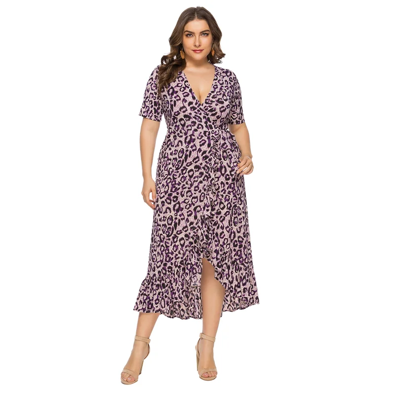 New Plus Size Women Dresses V-Neck Leopard Printed Dress Fashionable Female Clothing 5XL 6XL Party Prom Long Vestido
New Plus Size Women Dresses V-Neck Leopard Printed Dress Fashionable Female Clothing 5XL 6XL Party Prom Long Vestido