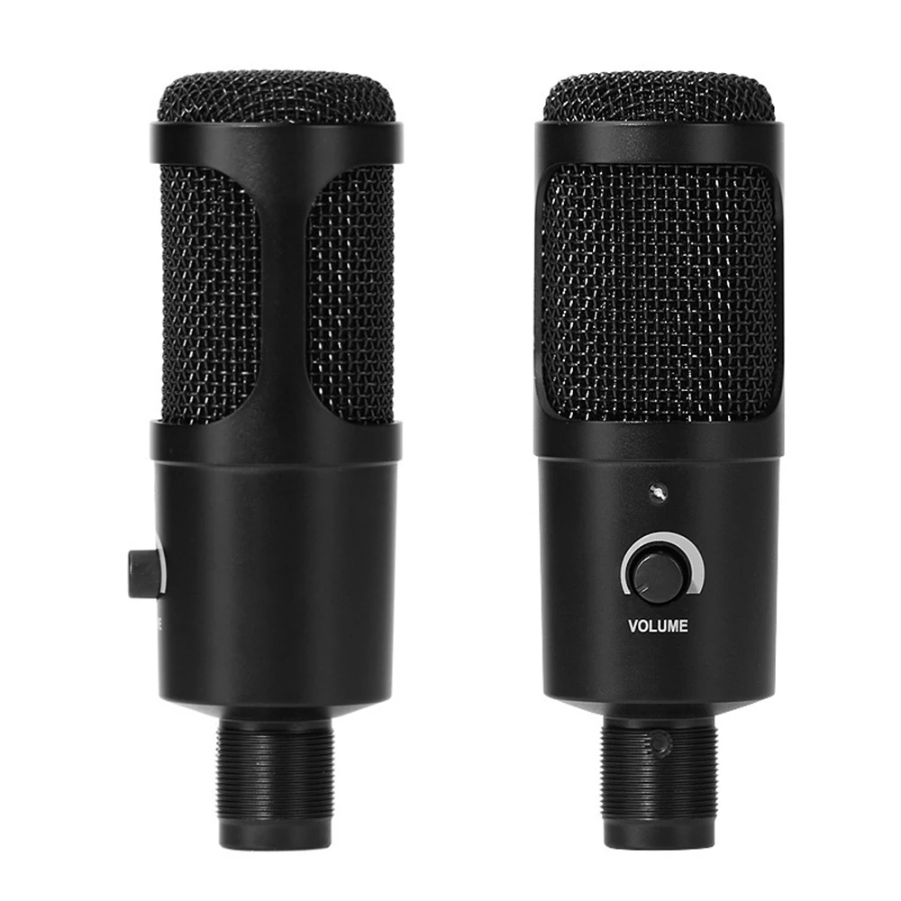 USB Condenser Microphone Plug and Play Computer Mic with Volume Control for Gaming Recording Live Streaming
USB Condenser Microphone Plug and Play Computer Mic with Volume Control for Gaming Recording Live Streaming