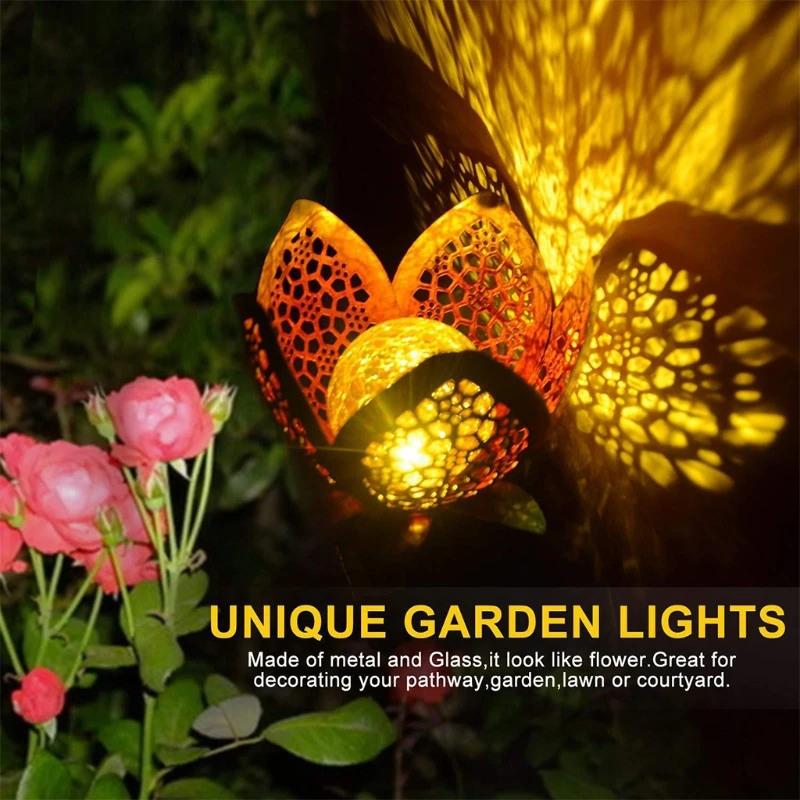 2 Pcs Solar Powered Hollow Flower Lawn Lamp Garden Spike Lights Outdoor Decorate
2 Pcs Solar Powered Hollow Flower Lawn Lamp Garden Spike Lights Outdoor Decorate