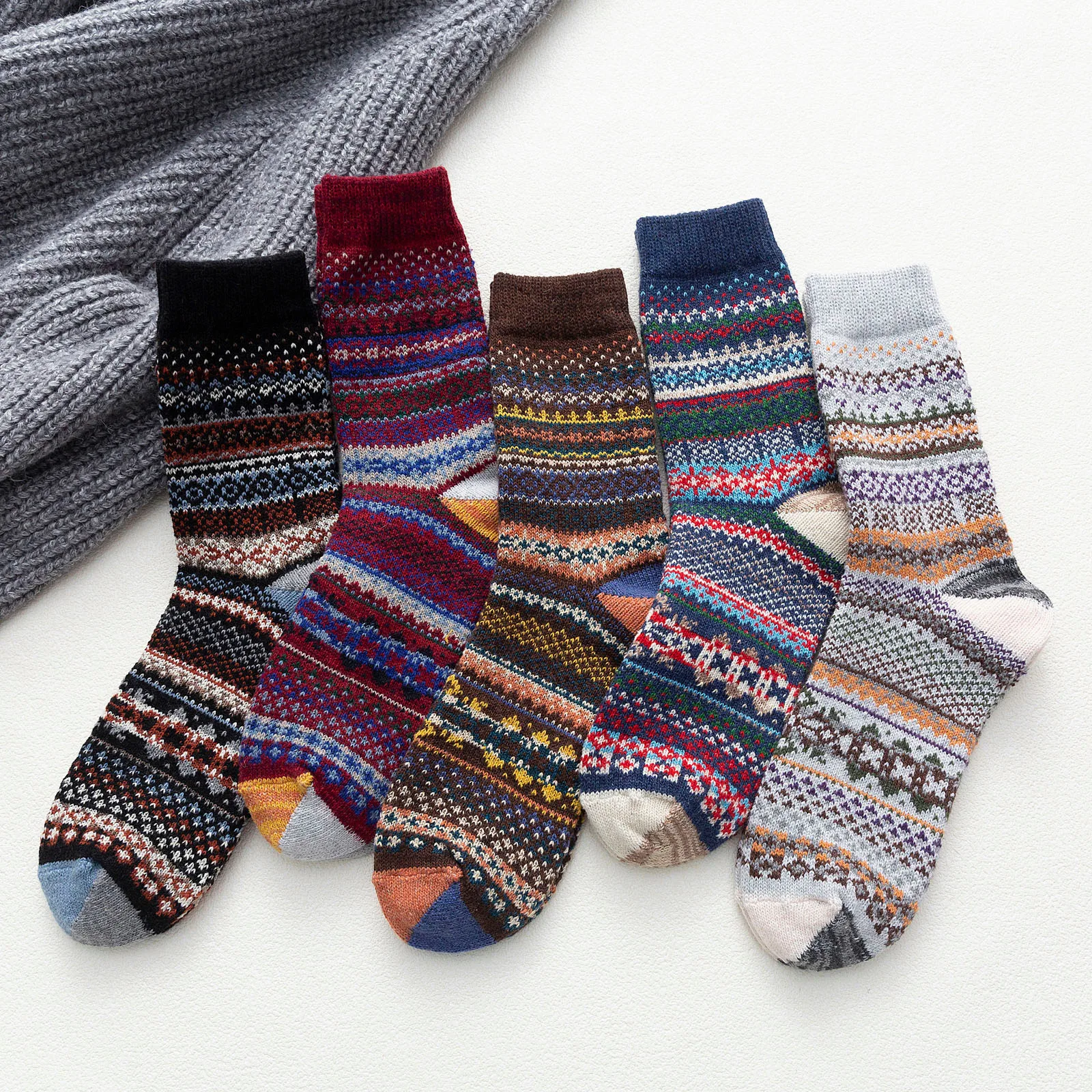 5 Pairs Womens Socks Korea Fashion Sweet Comfortable Socks Vintage Winter Soft Warm Cold Knit Wool Socks Носки Женские 2021
5 Pairs Womens Socks Korea Fashion Sweet Comfortable Socks Vintage Winter Soft Warm Cold Knit Wool Socks Носки Женские 2021