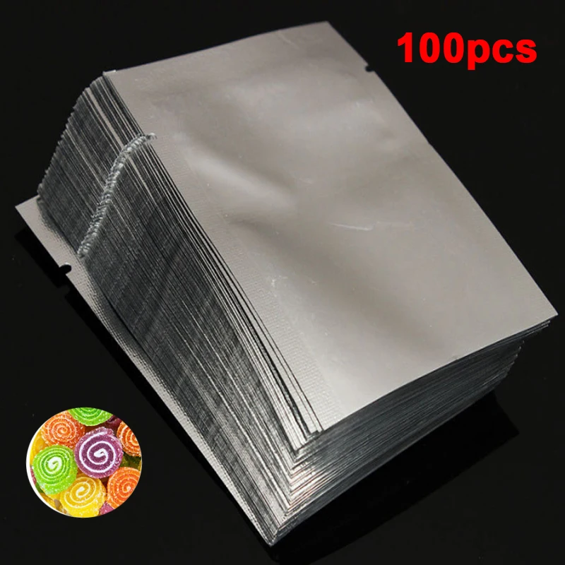 New 10-100 Pcs Silver Aluminum Foil Clear Plastic Packaging Bags Heat Seal Vacuum Pouches Bag Food Storage Pack Mylar Bags
New 10-100 Pcs Silver Aluminum Foil Clear Plastic Packaging Bags Heat Seal Vacuum Pouches Bag Food Storage Pack Mylar Bags