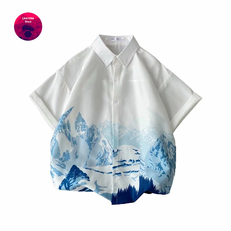 New Arrival Japanese Fashion Men's Hawaii Short Sleeve Shirt Tops Summer Beach Vacation Men's Clothing Hip Hop Streetwear Men
New Arrival Japanese Fashion Men's Hawaii Short Sleeve Shirt Tops Summer Beach Vacation Men's Clothing Hip Hop Streetwear Men