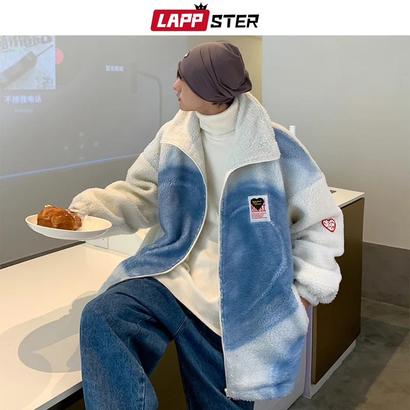 LAPPSTER Men Love Harajuku Vintage Varsity Jacket 2022 Mens Streetwear Korean Lambswool Jackets Male Streetwear Winter Coats Top
LAPPSTER Men Love Harajuku Vintage Varsity Jacket 2022 Mens Streetwear Korean Lambswool Jackets Male Streetwear Winter Coats Top