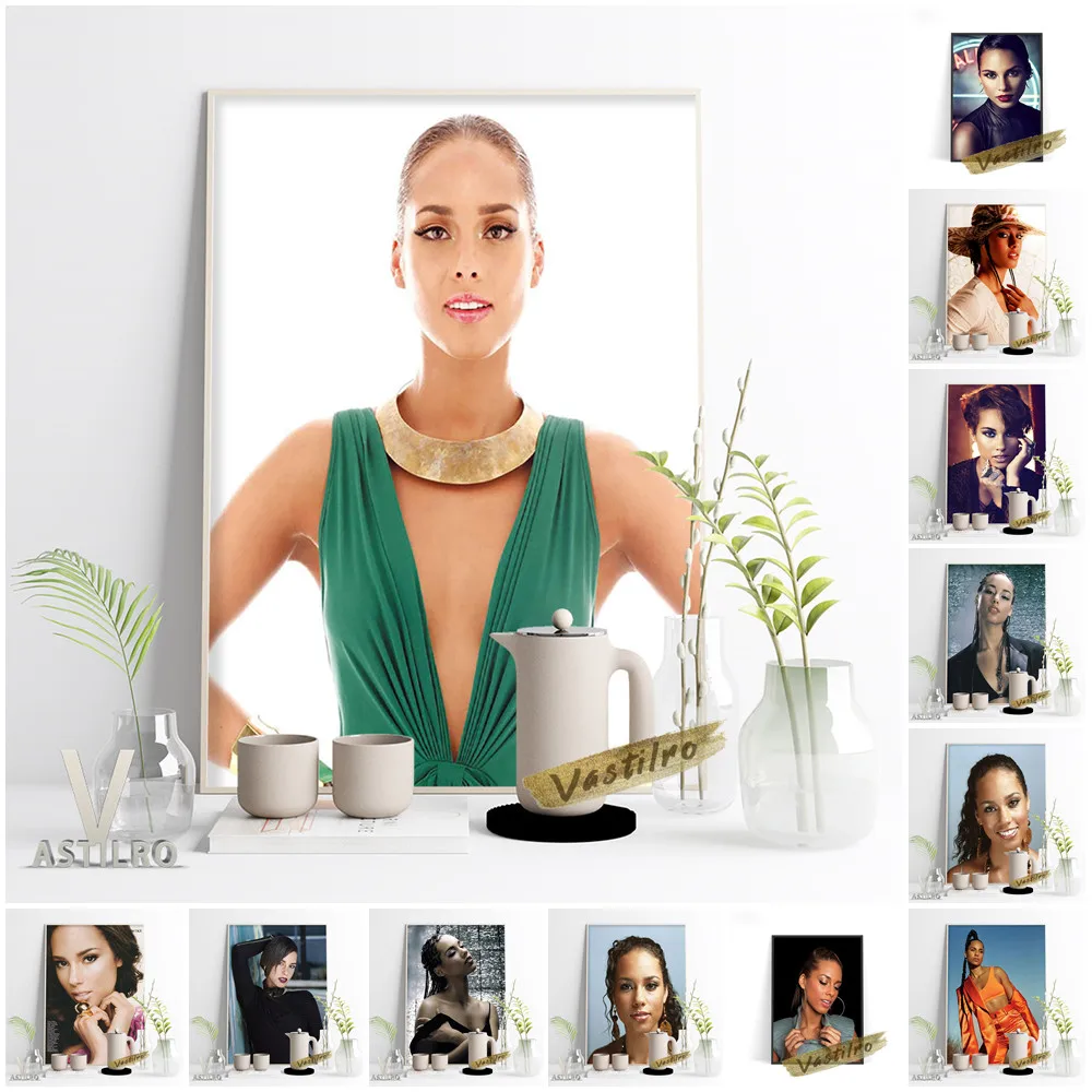 Alicia Keys Music Star Art Prints Poster Bar Pub Club Wall Stickers Sexy Woman Canvas Painting Fans Collection Gift Room Decor
Alicia Keys Music Star Art Prints Poster Bar Pub Club Wall Stickers Sexy Woman Canvas Painting Fans Collection Gift Room Decor
