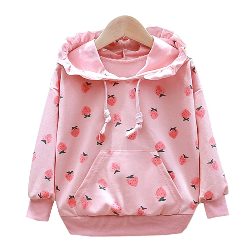 Spring Autumn Baby Girl Clothes Cotton Strawberry Print Shirt Cute Long Sleeve Hooded Sweater Kid Children Cute Clothes Top
Spring Autumn Baby Girl Clothes Cotton Strawberry Print Shirt Cute Long Sleeve Hooded Sweater Kid Children Cute Clothes Top