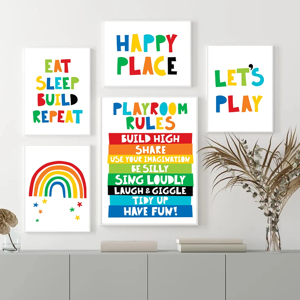 Rainbow Happy Place Kid Nursery Poster Nordic Wall Art Playroom Decor Canvas Painting Picture Children Christmas Decoration
Rainbow Happy Place Kid Nursery Poster Nordic Wall Art Playroom Decor Canvas Painting Picture Children Christmas Decoration