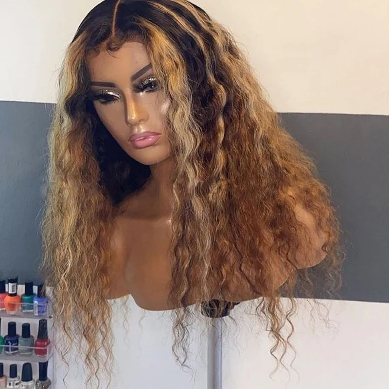 HD Transparent Highlight Ombre Natural Brazilian Human Hair Lace Part Wig Colored Preplucked Honey Blonde Wigs For Black Women
HD Transparent Highlight Ombre Natural Brazilian Human Hair Lace Part Wig Colored Preplucked Honey Blonde Wigs For Black Women