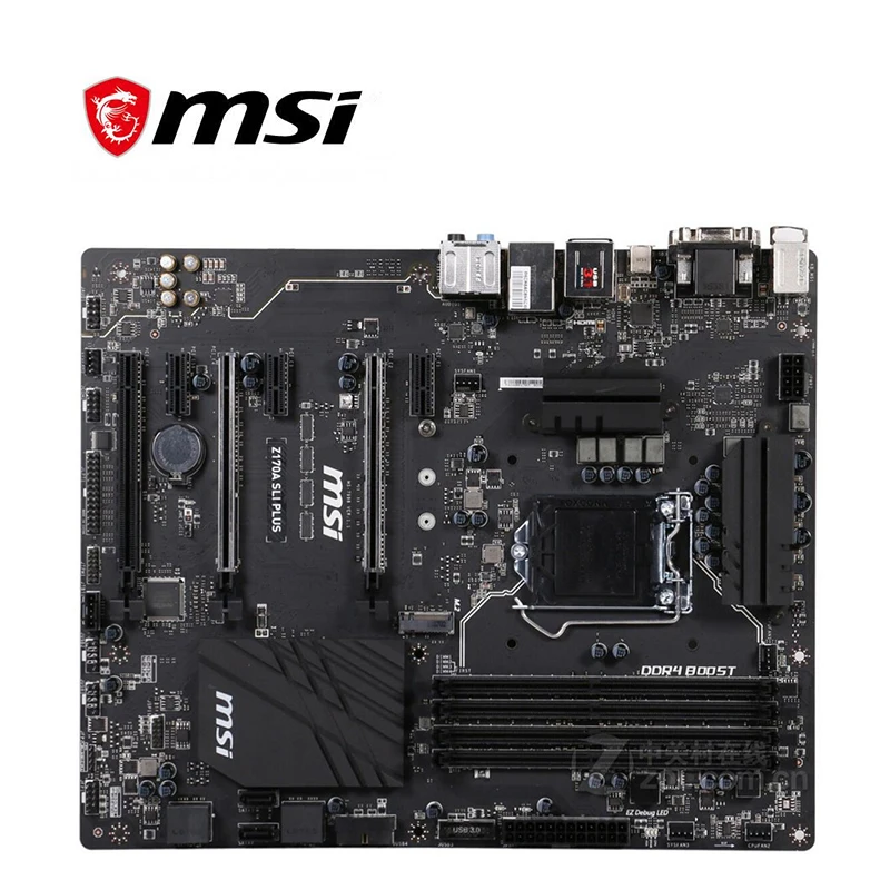 Для MSI Z170A SLI PLUS материнская плата LGA 1151 DDR4 для Intel Z170 Z170M настольная SATA III USB3.0 PCI E X16 3 0