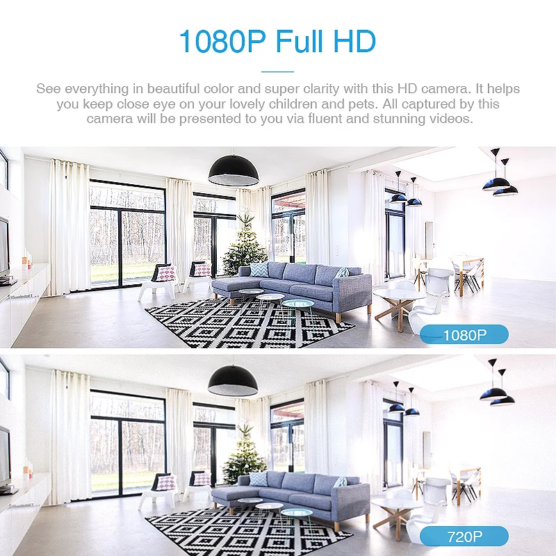 FREDI 1080P интеллектуальная домашняя камера видеонаблюдения с автоматическим
