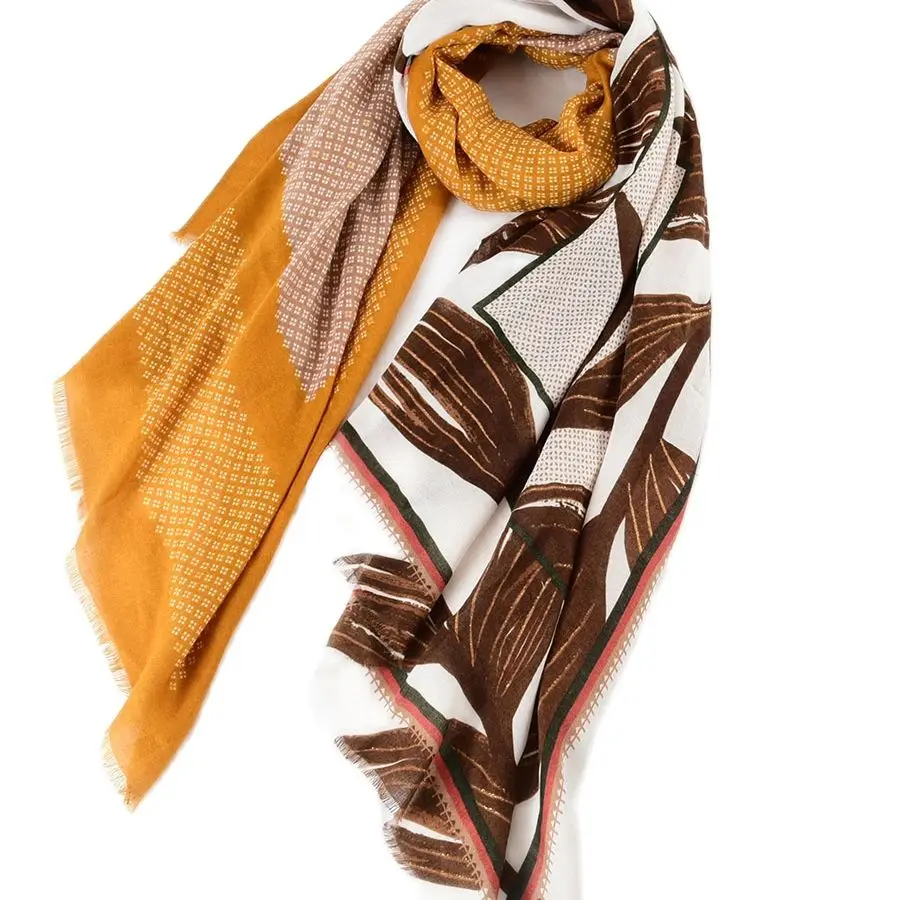 

Кашемировый зимний теплый женский шарф, толстые платки с геометрическим рисунком, шали и палантины, двусторонние шарфы для женщин, высокое ...