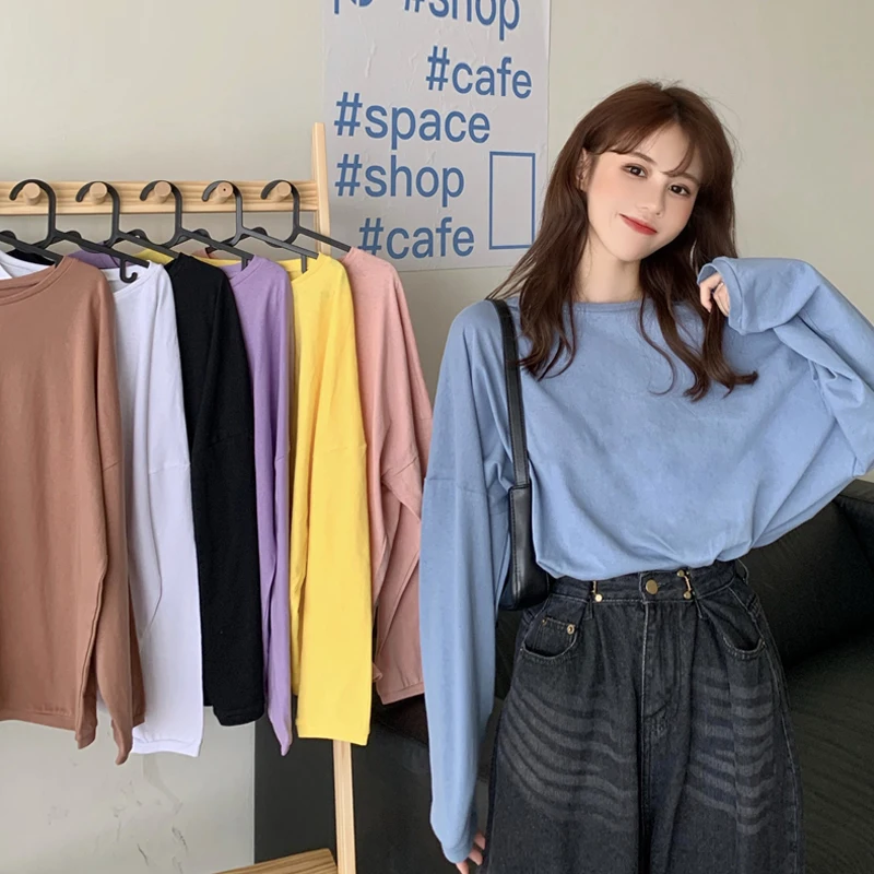 Новинка 2020 корейские красные футболки с длинными рукавами женские осенние модные Универсальные однотонные футболки с круглым вырезом повс...
Новинка 2020 корейские красные футболки с длинными рукавами женские осенние модные Универсальные однотонные футболки с круглым вырезом повс...