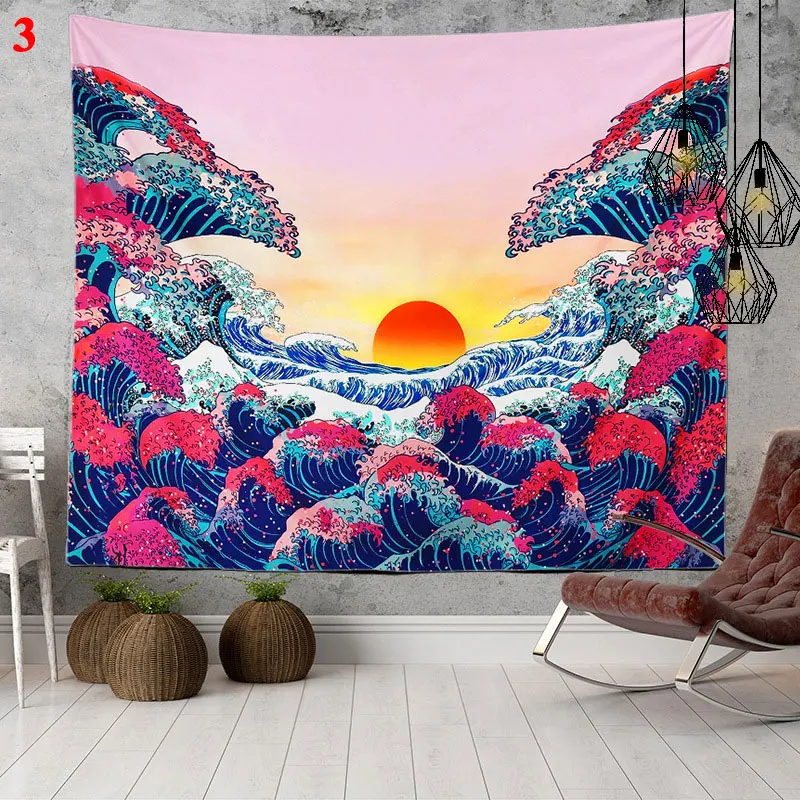 Bohemian Bed Blanket Wall Hanging Psychedelic Blanket Kanagawa Wave Print Suspension Wall Hanging Home Decor Bedroom Tapestry
Bohemian Bed Blanket Wall Hanging Psychedelic Blanket Kanagawa Wave Print Suspension Wall Hanging Home Decor Bedroom Tapestry
