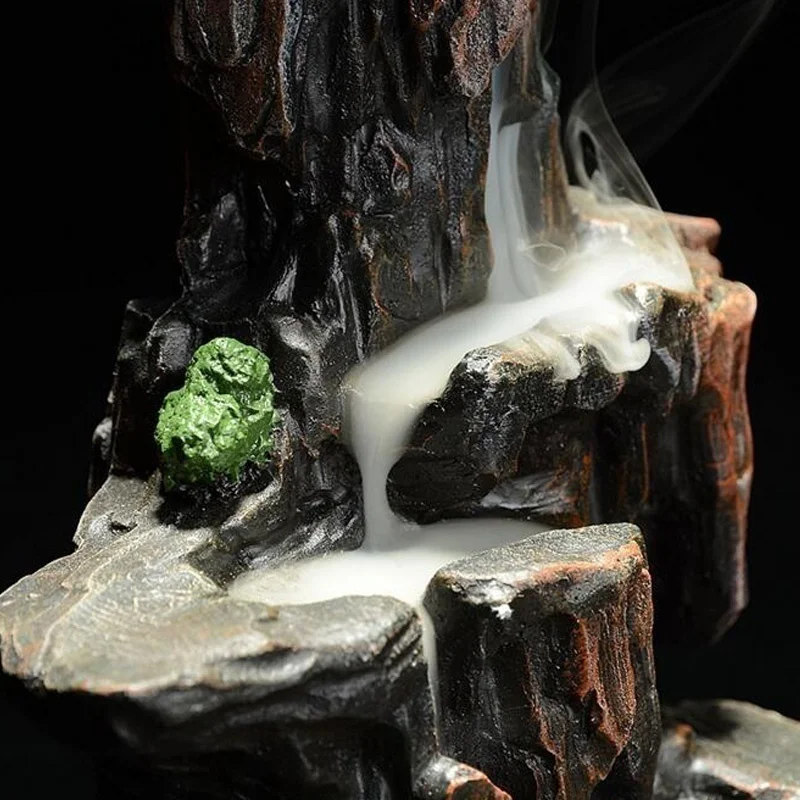 Handcrafted Resin Mountain Home Fragrance Sandalwood Backflow Incense Burner Ornament with 20 pcs Cones
Handcrafted Resin Mountain Home Fragrance Sandalwood Backflow Incense Burner Ornament with 20 pcs Cones
