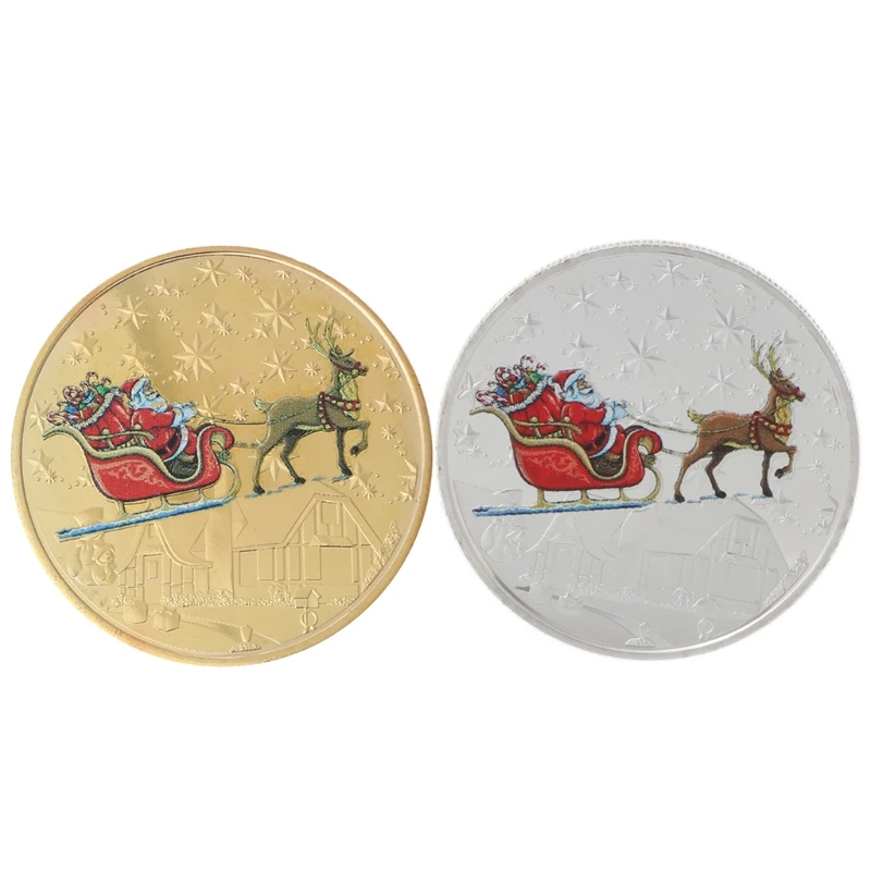 Merry Christmas Collectible Silver Gold Plated Souvenir Coin Santa Claus Pattern Collection Art Commemorative Coin
Merry Christmas Collectible Silver Gold Plated Souvenir Coin Santa Claus Pattern Collection Art Commemorative Coin