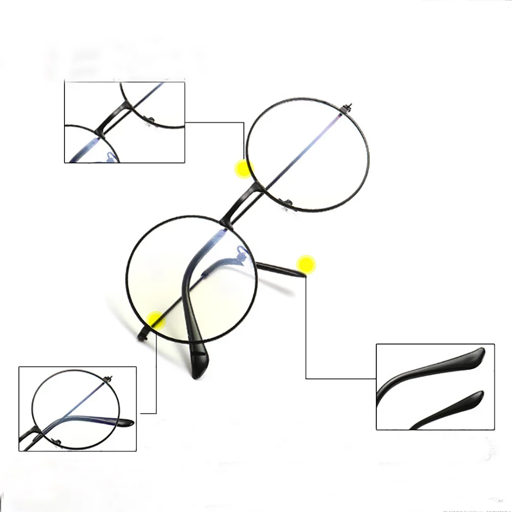 Retro Round Frame Anti-blue Radiation Glasses Ultralight Men Women Fashion Blue Light Blocking Glasses Eyewear Students
Retro Round Frame Anti-blue Radiation Glasses Ultralight Men Women Fashion Blue Light Blocking Glasses Eyewear Students