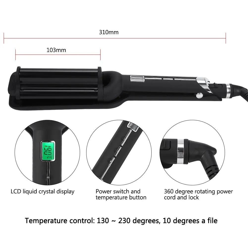 Professional Hair Curler Electric Curling Hair Rollers Curlers Hair Styler Hair Waver Styling Tools Hair Curlers For Woman 32mm
Professional Hair Curler Electric Curling Hair Rollers Curlers Hair Styler Hair Waver Styling Tools Hair Curlers For Woman 32mm
