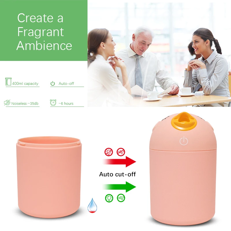 Adorable Bird Design 180ml USB Air Humidifier Baby Child Mini Aroma Diffuser Humidifier 3/8h Automatic Power Off
Adorable Bird Design 180ml USB Air Humidifier Baby Child Mini Aroma Diffuser Humidifier 3/8h Automatic Power Off