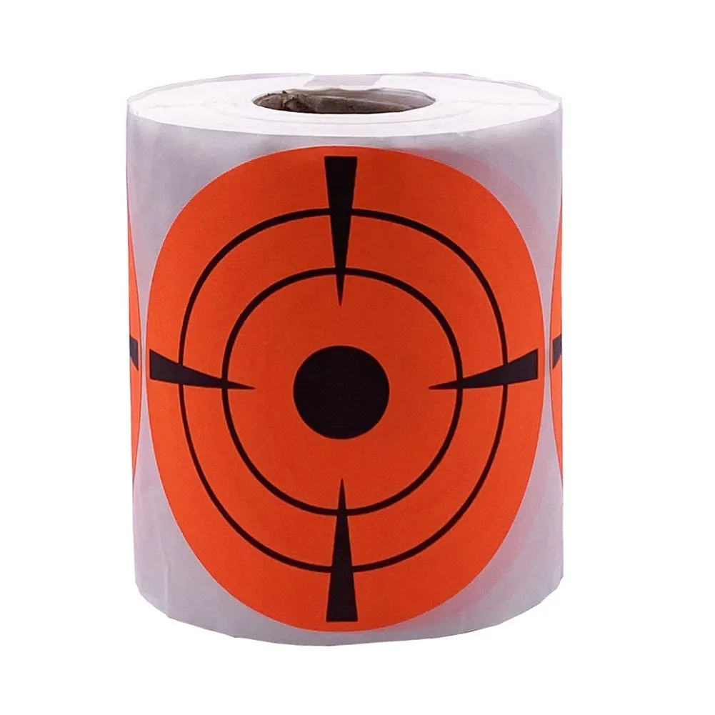 250Pcs/Roll Target Paper 250g 3inch Florescent Sticker Useful High Quality