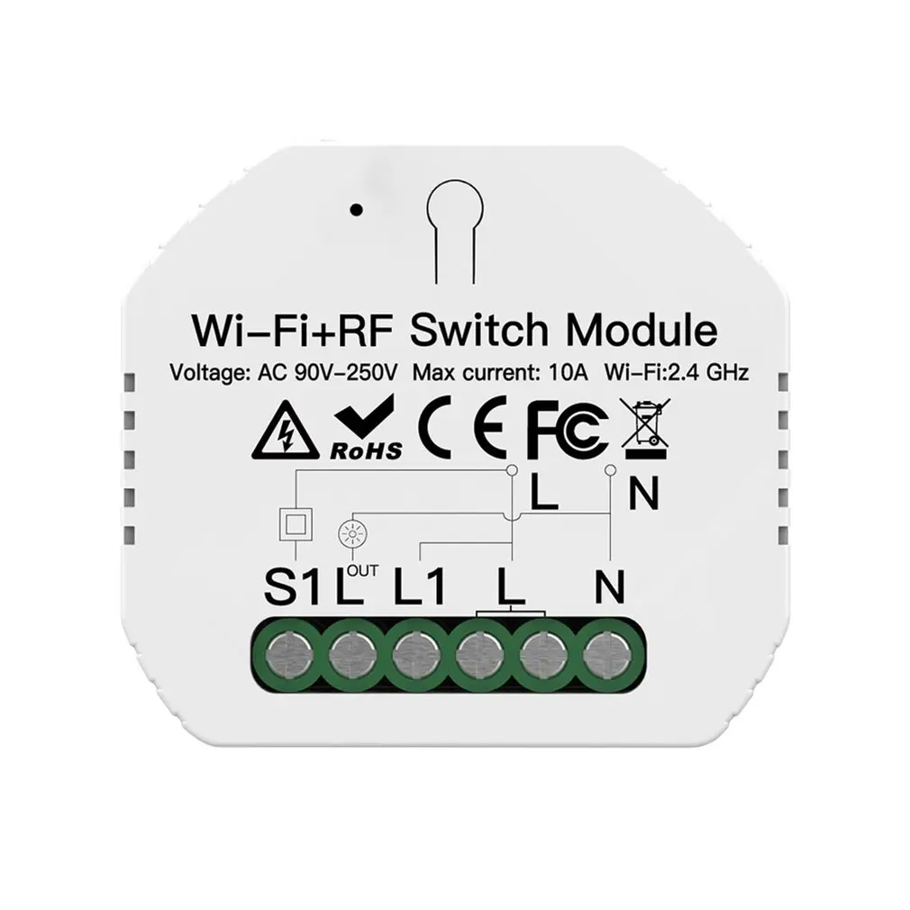 DIY Mini WiFi Smart Light Dimmer Switch Module Smart Life Remote Control Work With Alexa Home 1/2 Way 1/2 Gang
DIY Mini WiFi Smart Light Dimmer Switch Module Smart Life Remote Control Work With Alexa Home 1/2 Way 1/2 Gang