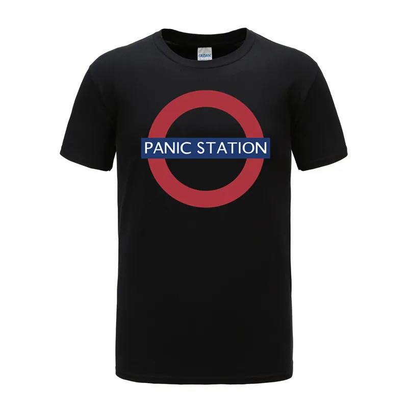 

2021 cotton Muse T-Shirt Men Letter Print Panic Station Music Tee Shirt Summer Beach T Shirts For Men T Shirt Short
