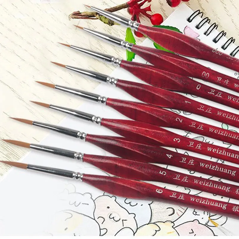 Watercolor Hand-Painted Pointed Hook Line Pen 6Pcs/Set Artist Tools Gouache Oil Painting Brushes Practical Convenient Durable
Watercolor Hand-Painted Pointed Hook Line Pen 6Pcs/Set Artist Tools Gouache Oil Painting Brushes Practical Convenient Durable