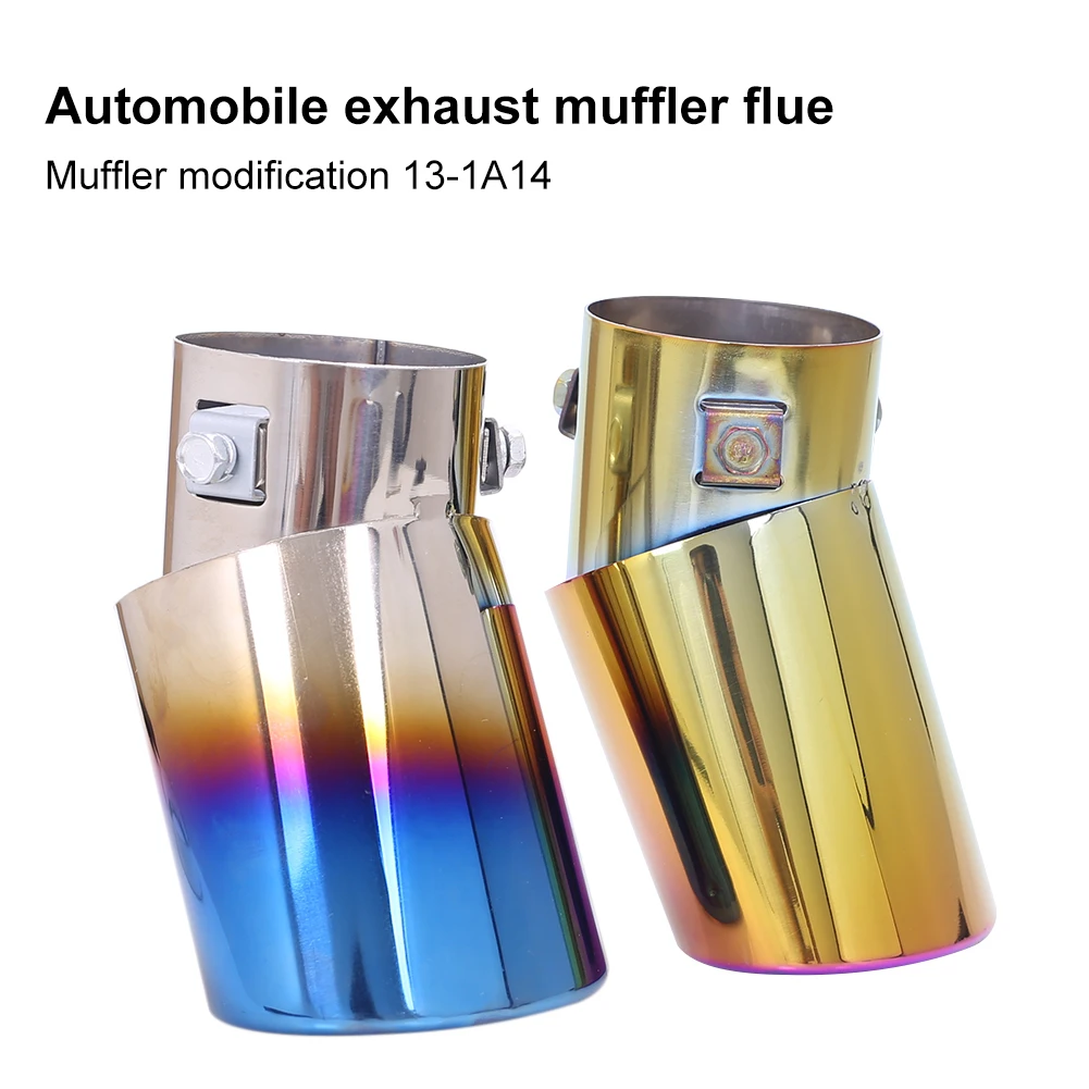 Universal Car Exhaust Pipe Muffler Burnt Blue Stainless Steel Sports Exhaust Tube 2.36 Outlet End Pipe Car Accessories Supplies
Universal Car Exhaust Pipe Muffler Burnt Blue Stainless Steel Sports Exhaust Tube 2.36 Outlet End Pipe Car Accessories Supplies