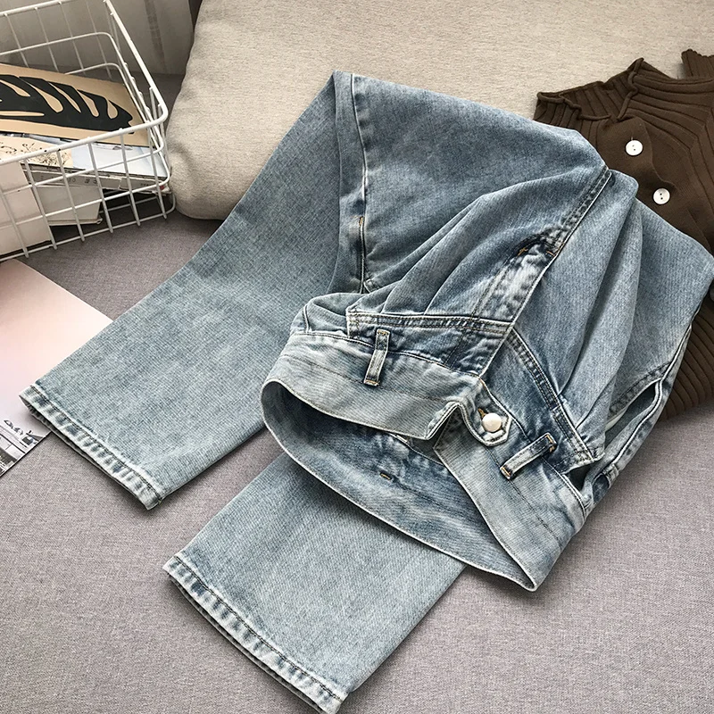 Qooth Retro Wide Leg High Waist Jeans Straight Loose College Style Trousers Fashion New Casual All-Match Cool Jeans QT592
Qooth Retro Wide Leg High Waist Jeans Straight Loose College Style Trousers Fashion New Casual All-Match Cool Jeans QT592