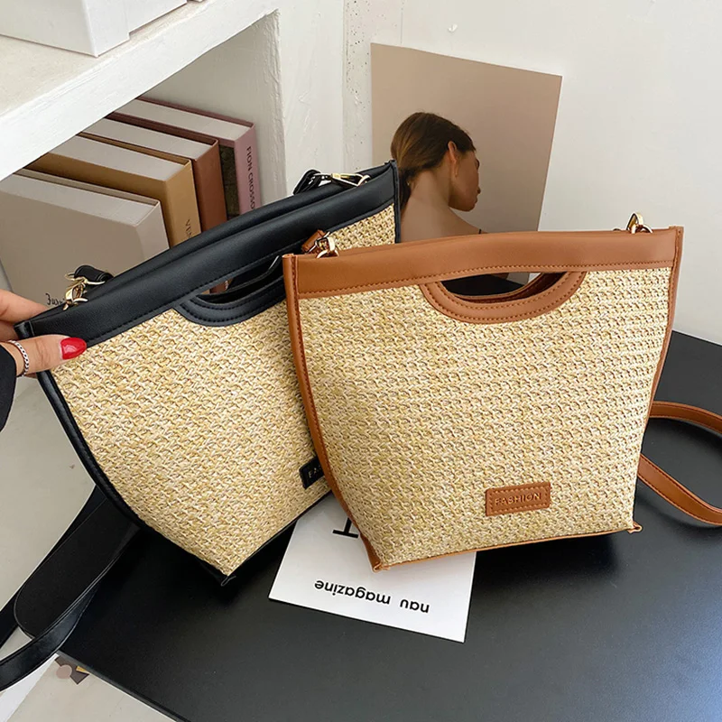 2021 Fashion Straw Bag Hand-Woven Shoulder Bag Summer Beach Vacation Brand Designer Handbag Chain Crossbody Women Bags
2021 Fashion Straw Bag Hand-Woven Shoulder Bag Summer Beach Vacation Brand Designer Handbag Chain Crossbody Women Bags