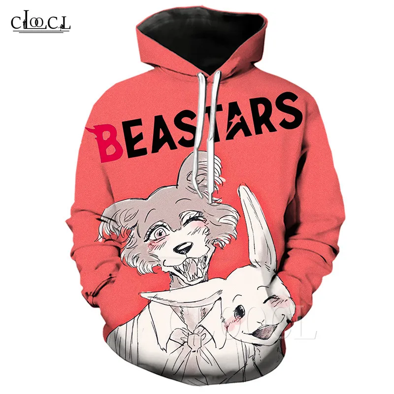Футболка BEASTARS с аниме принтом для мужчин и женщин топы японским комиксом 3d