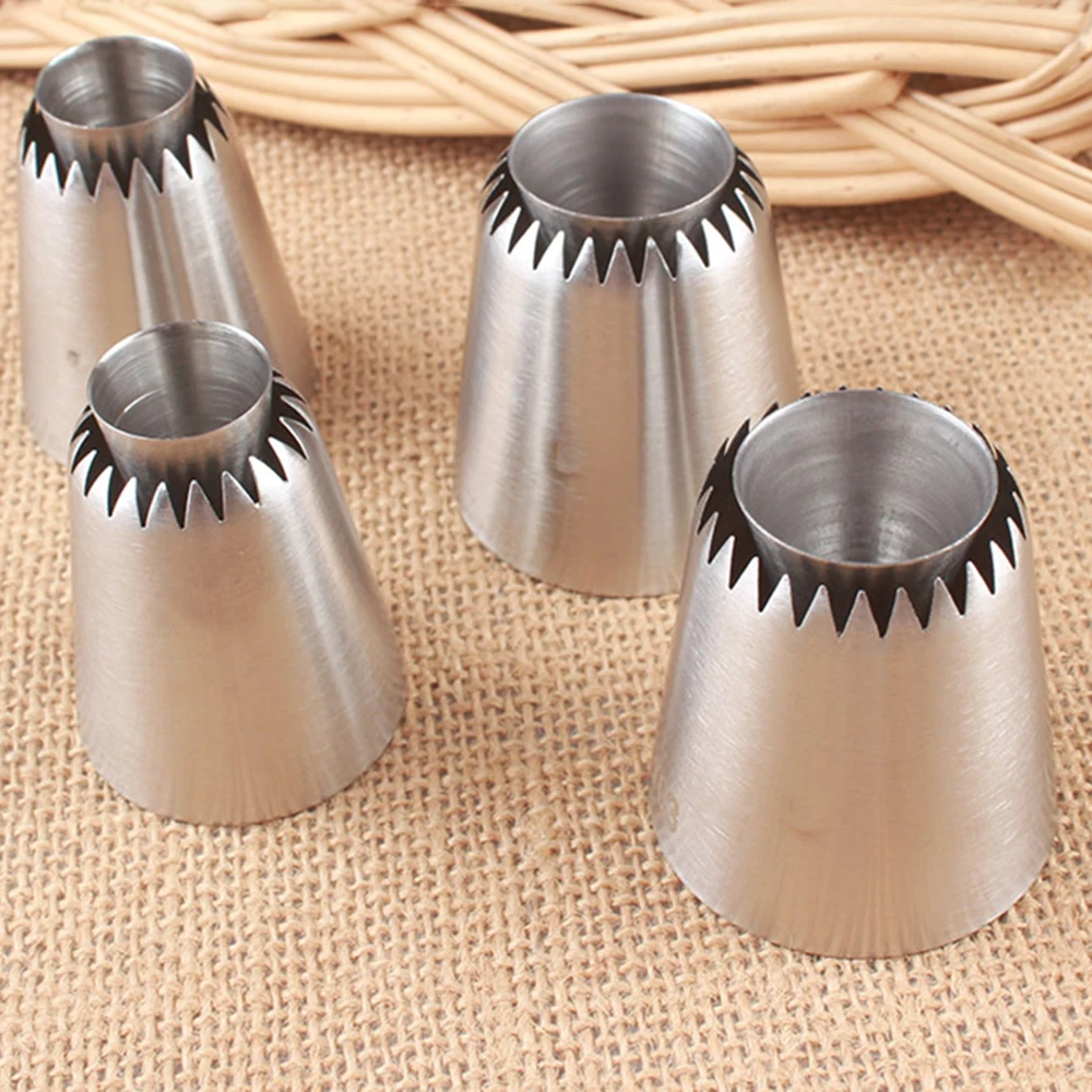 

Romeo Cookie Hollow Decorated Mouth Russian Pastry Icing Piping Nozzles Stainless Steel Decorating Tip Cake Cupcake Decorator