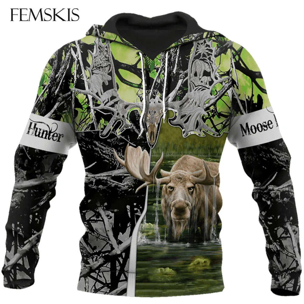 FEMSKIS Moose Hunting 3D Print Men Hoodies Harajuku Fashion Hooded Women Long Sleeve Pockets Pullovers Unisex Streetwear Hoody
FEMSKIS Moose Hunting 3D Print Men Hoodies Harajuku Fashion Hooded Women Long Sleeve Pockets Pullovers Unisex Streetwear Hoody